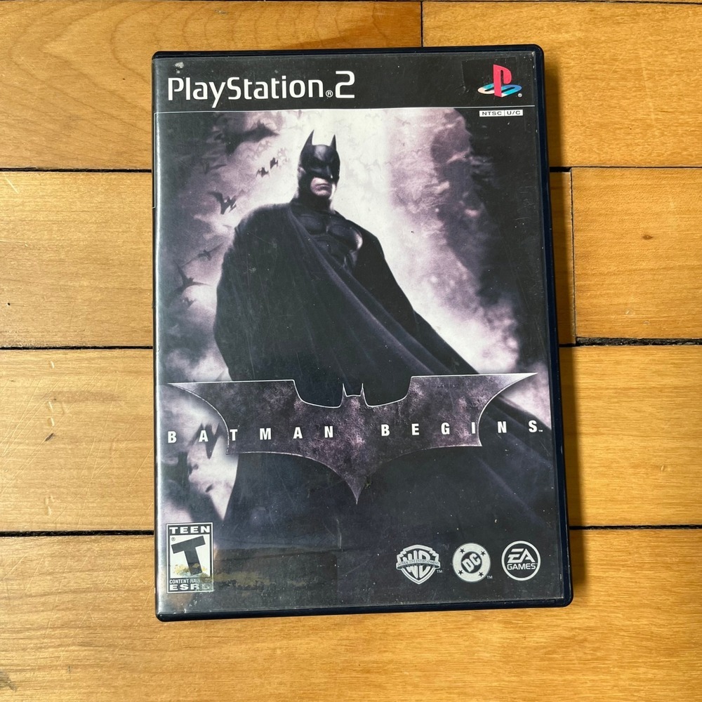Batman Begins Sony PlayStation 2 PS2 2005 EA Games SLUS 21198 Action Adventure